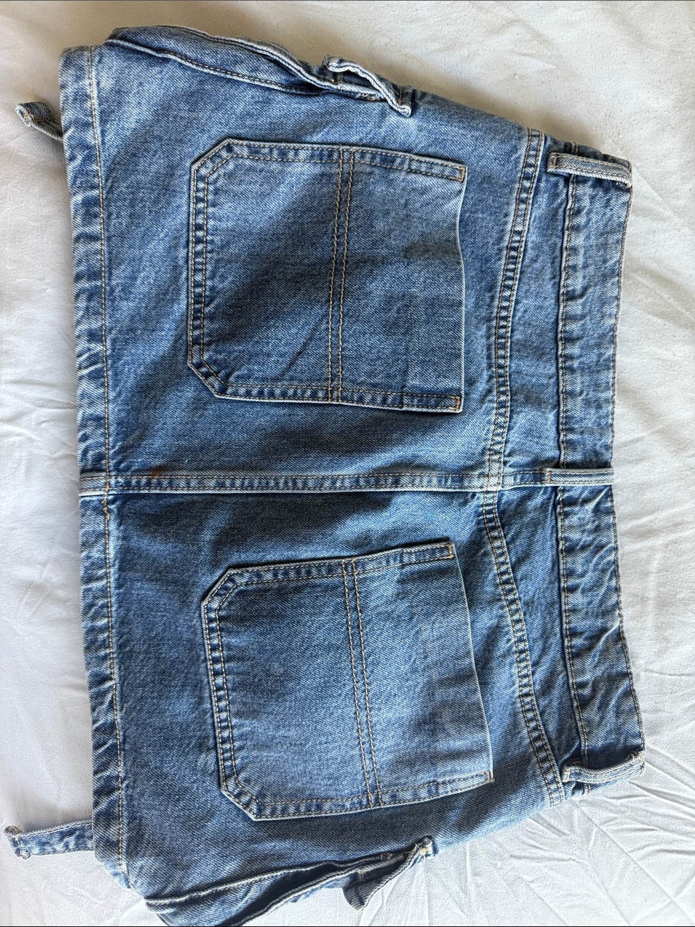 Garage Denim Mini Skirt- Cargo style - Picture 2 of 3